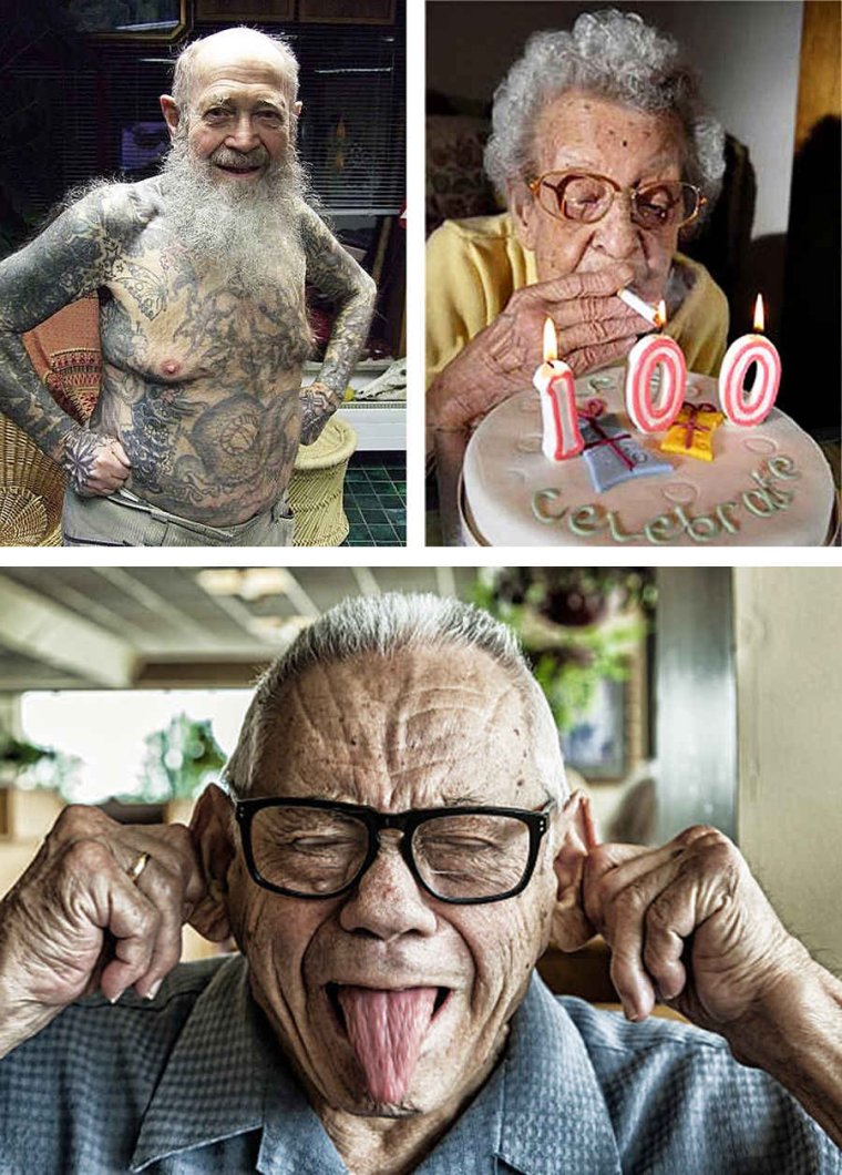 Дедушка селфи