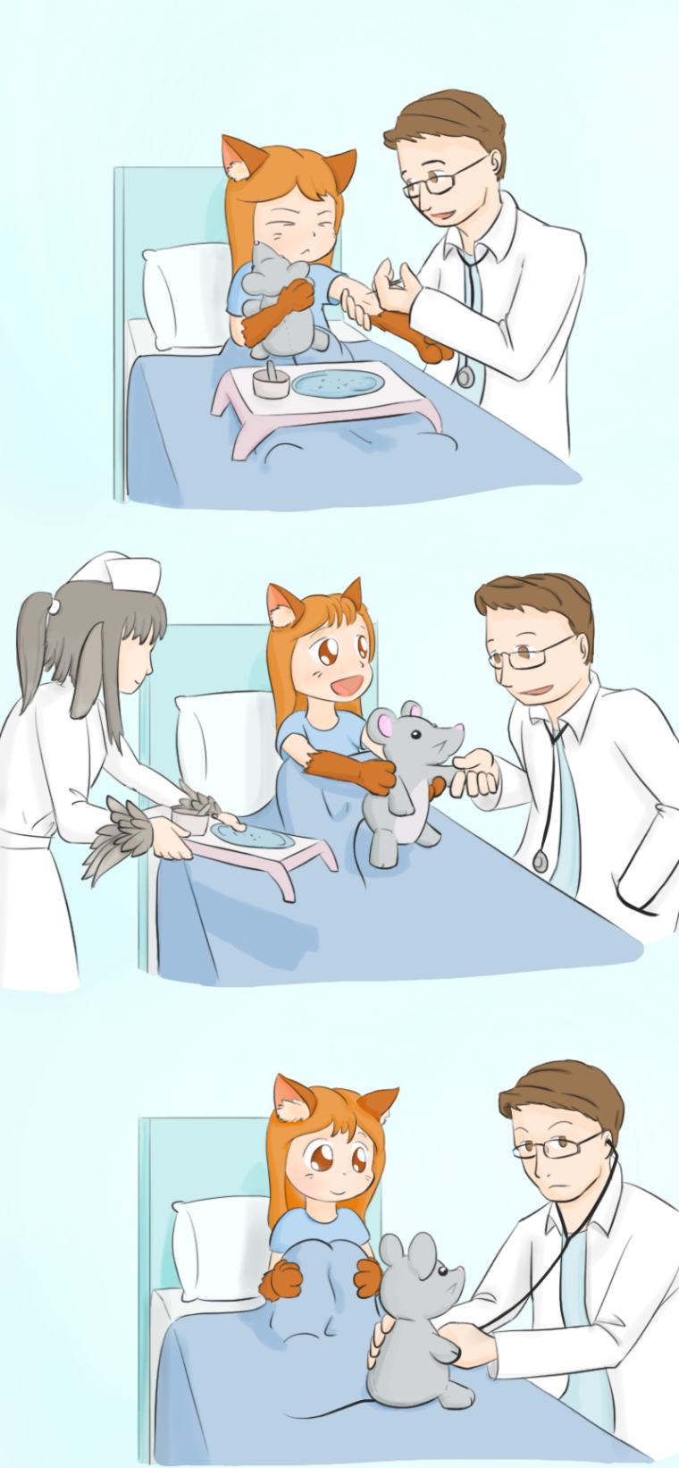 Вакцинация детей в бедро