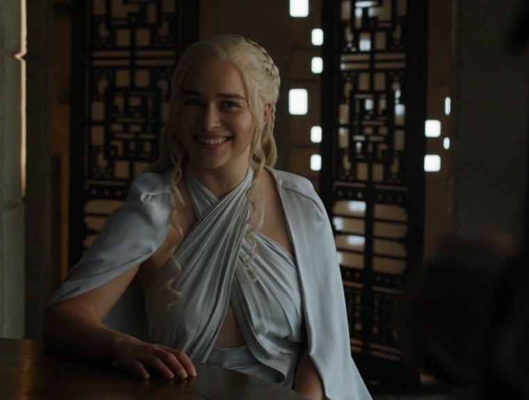 Эмилия Кларк улыбка Дейнерис