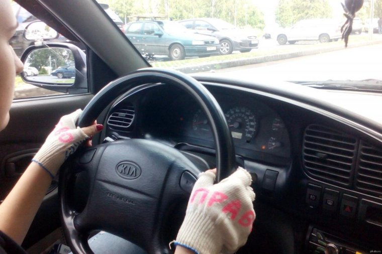 Девушки за рулём смешное