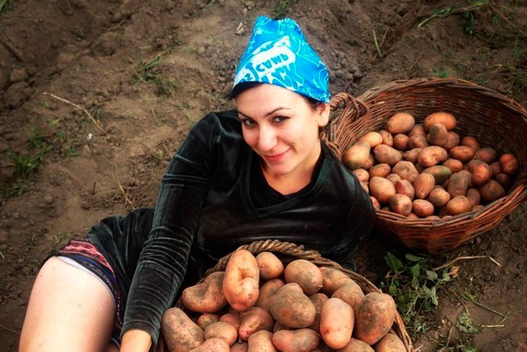 Женщина картошка
