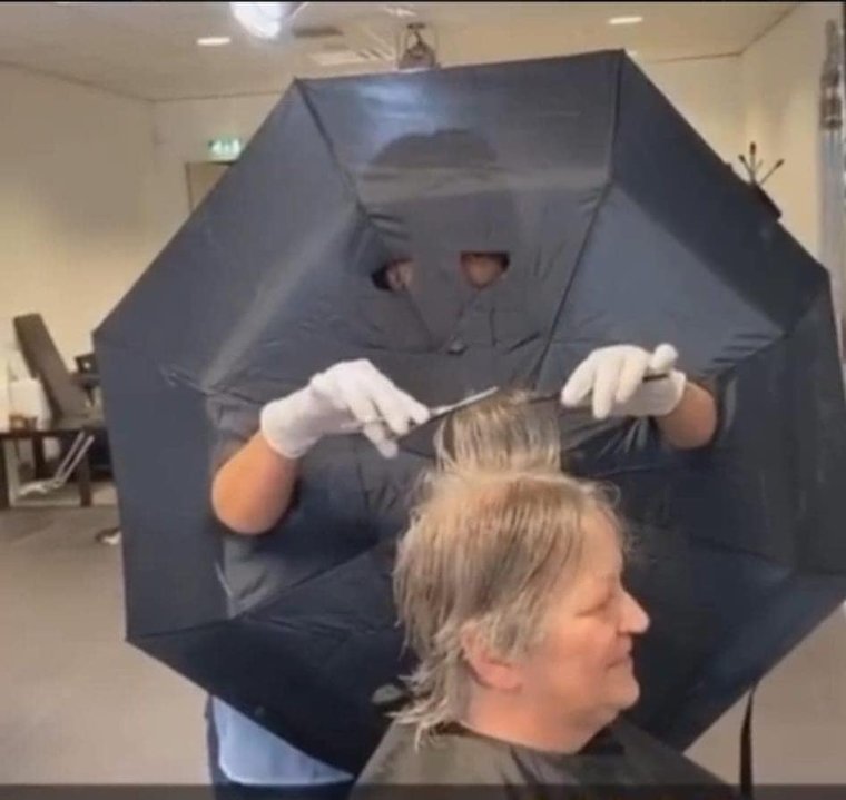 После парикмахерской прикол