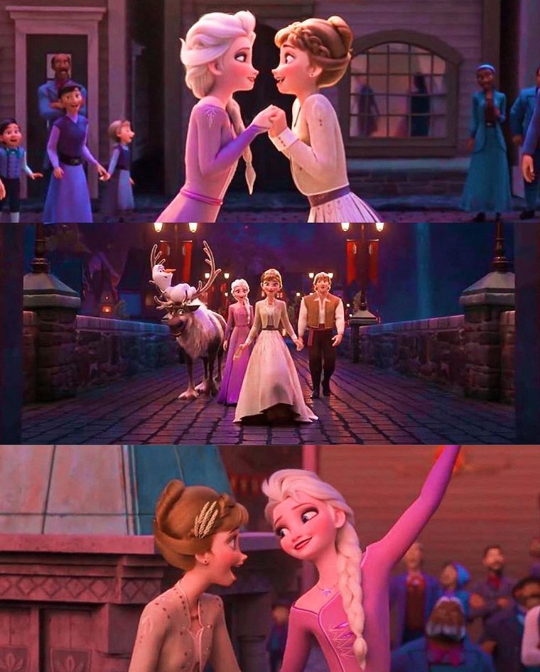 Олень на льду Холодное сердце