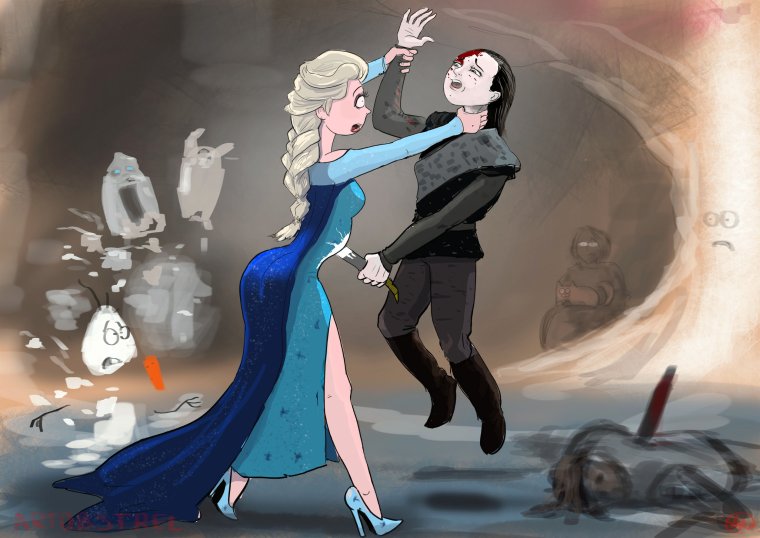 Эльза Фрозен и Ведьмак