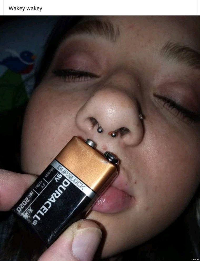 Батарейка крона и пирсинг