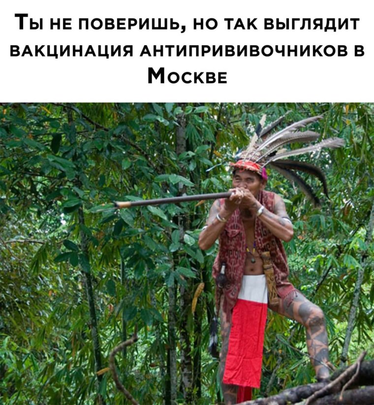 Индейская духовая трубка