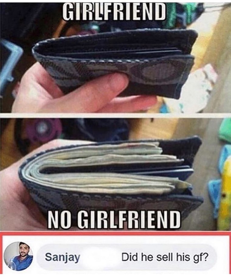 Деньги в кошельке прикол