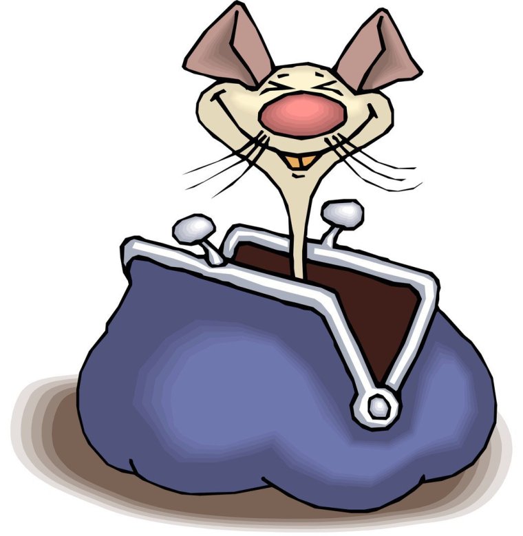 Кошелек карикатура