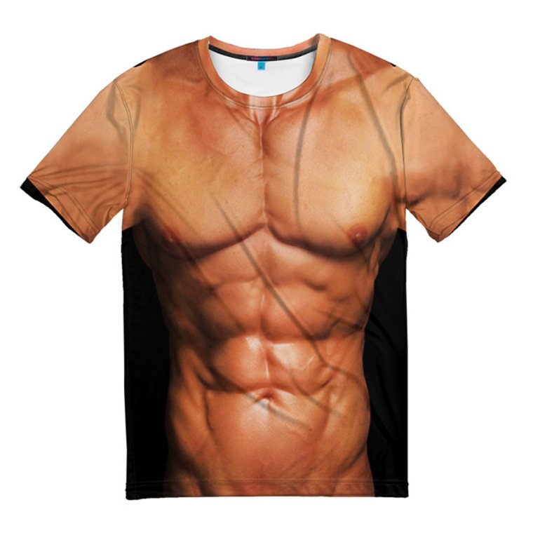 Тело мужчины в футболке