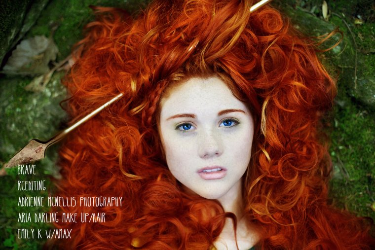 Мерида из Храбрая сердцем в реальной жизни