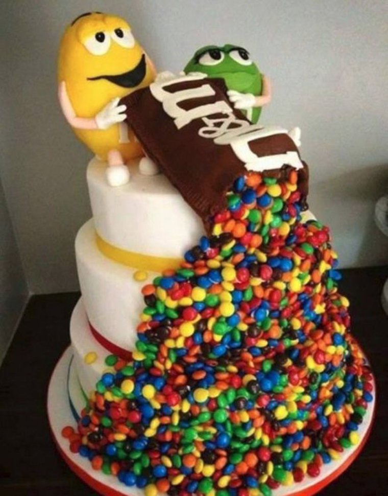 Торт с прикольными собаками