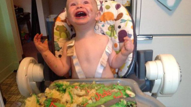 Смешной торт для мальчика