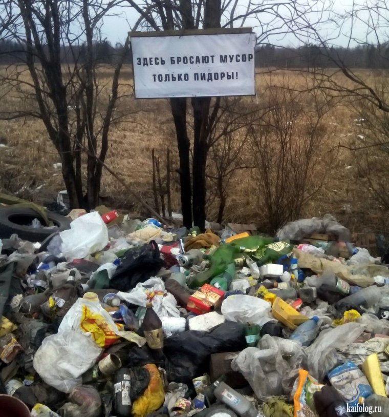 Мусорный полигон юмор