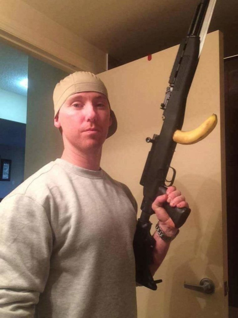 Селфи с ружьем