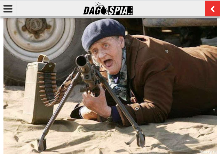 Бабка с автоматом прикол