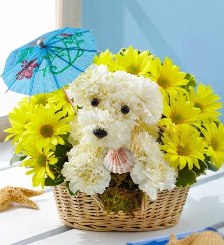 Животные из цветов