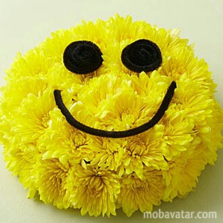 Улыбка из цветов