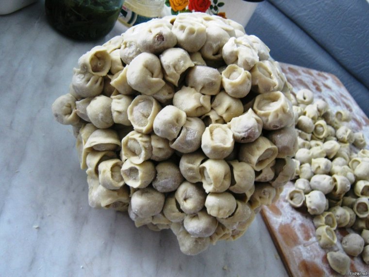 Букет из пельменей