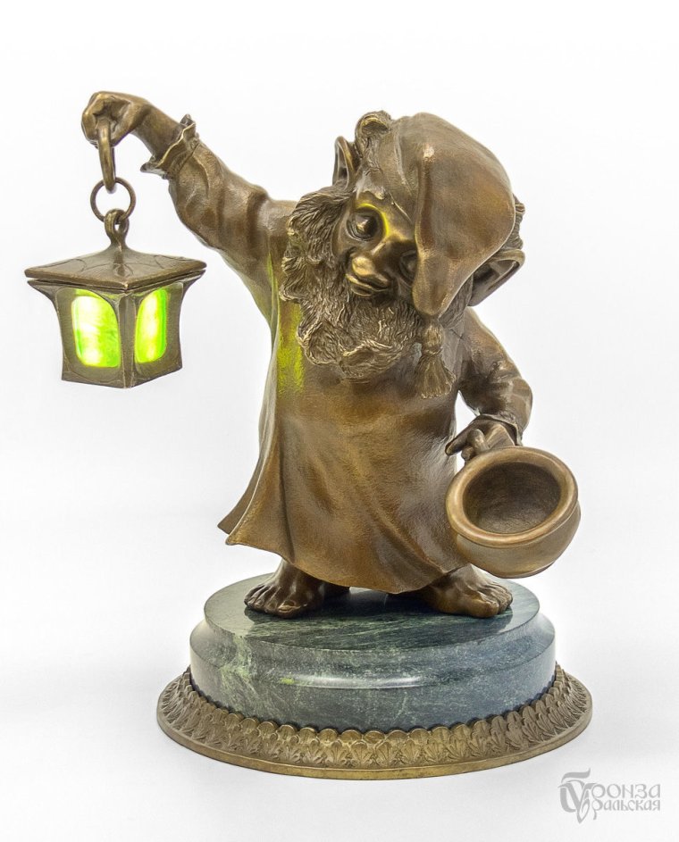 Сувенир Гном с фонарем