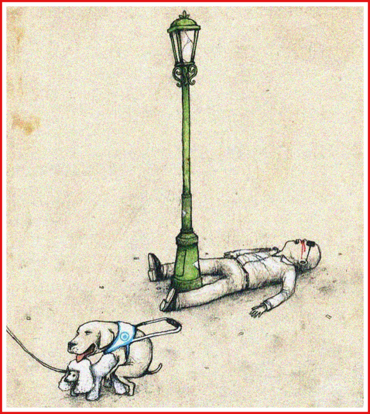 Фонарь карикатура