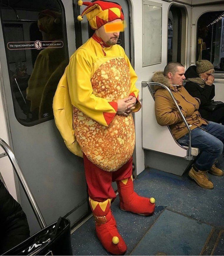 Прикольные пассажиры в метро