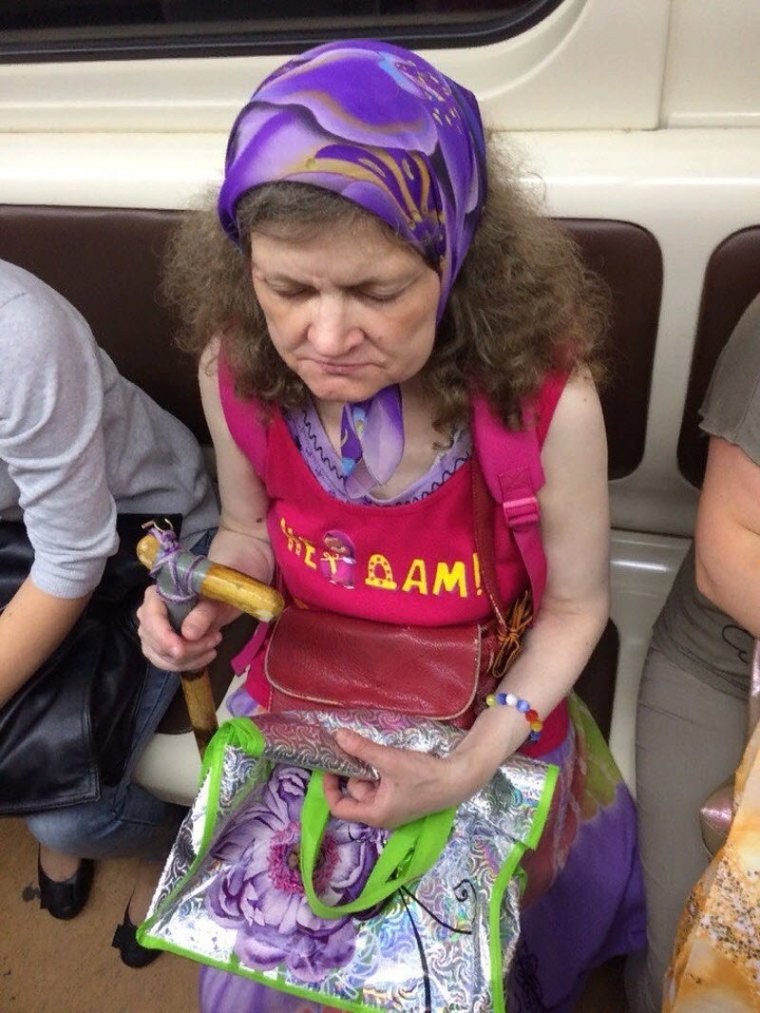 Чудики в Московском метро
