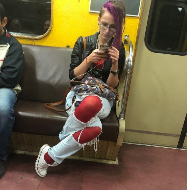 Московские модники в метро 2020