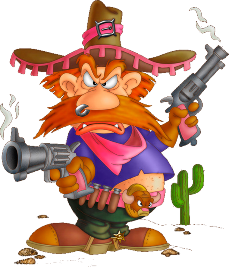 Мультяшка с пистолетом