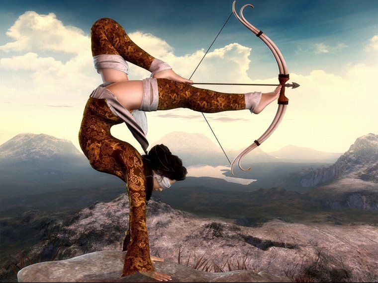 Девушка Стрелец фэнтези