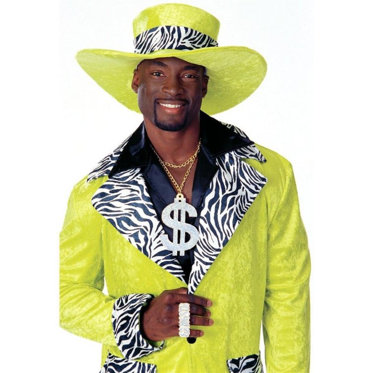 Негр в золотом костюме