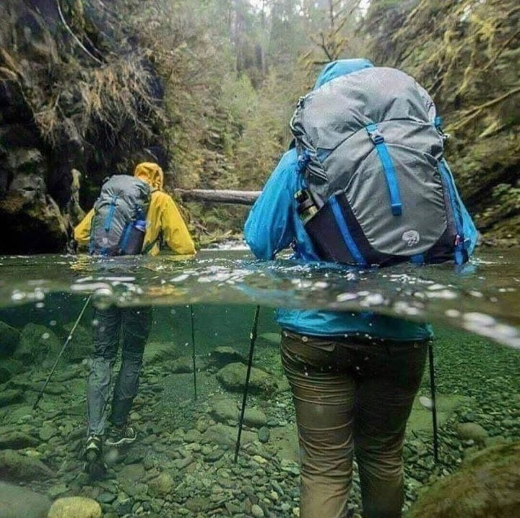 Туристы в походе