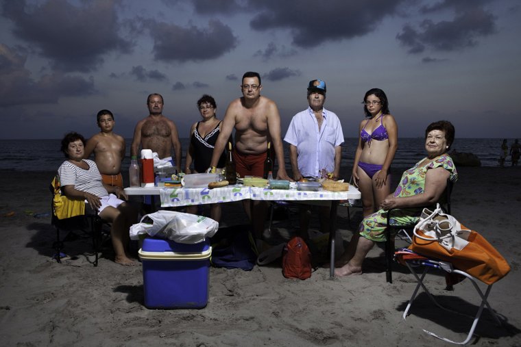 Русские туристы на пляже