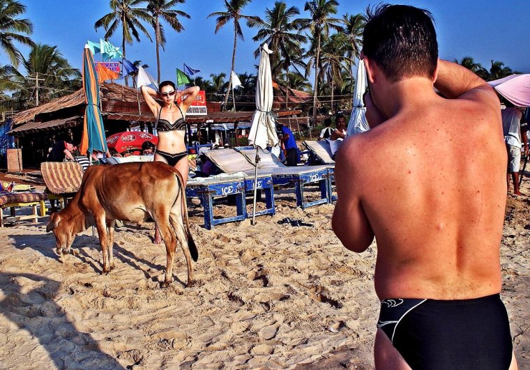 Смешные моменты на пляже