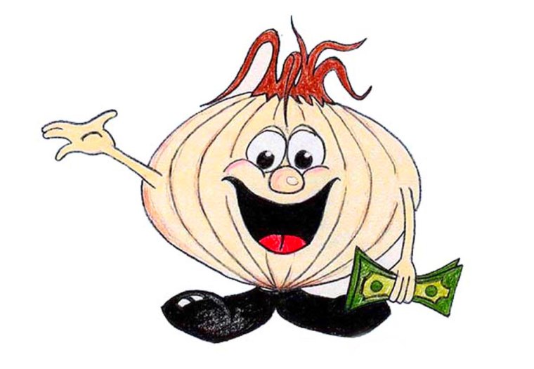 Веселые овощи лук