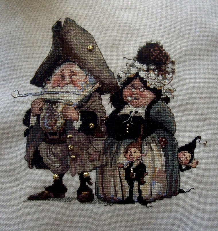 Картина вышивка смешная
