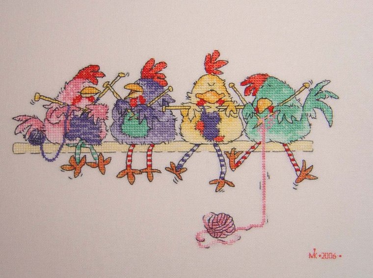 Курица вышивка крестом Маргарет Шерри