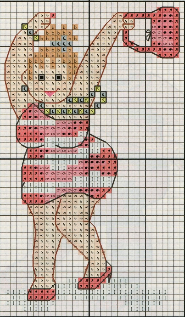 Мопс вышивка крестом