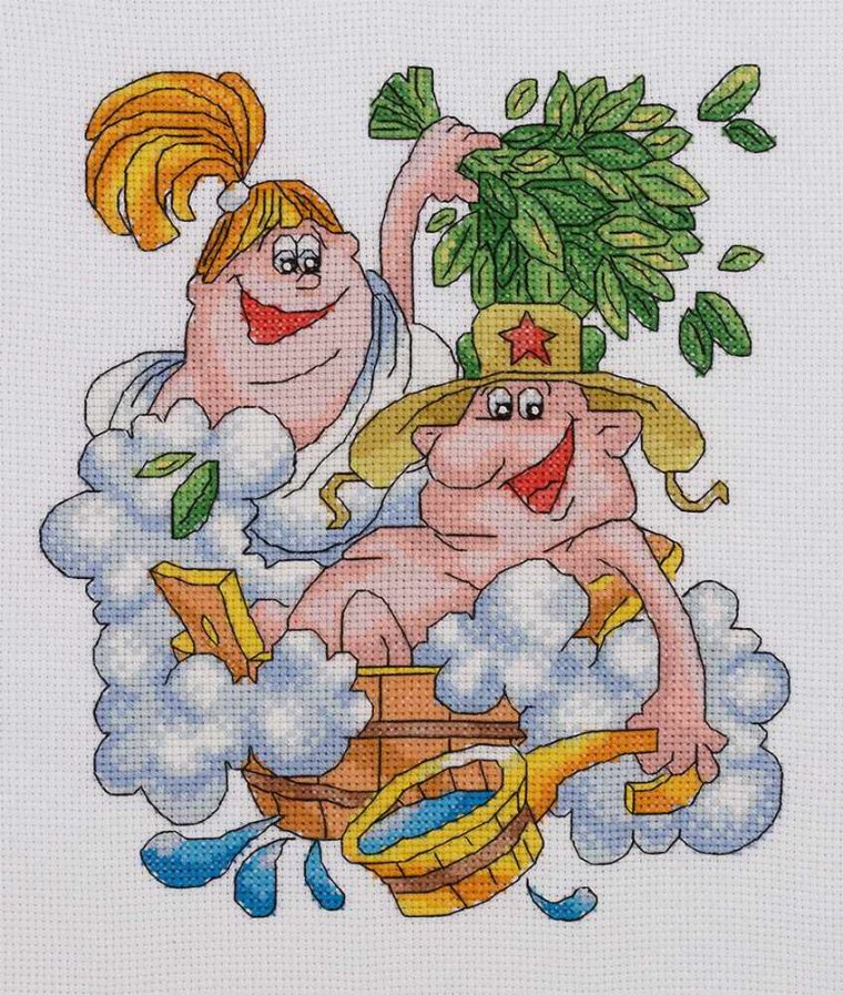 Вышивка баня