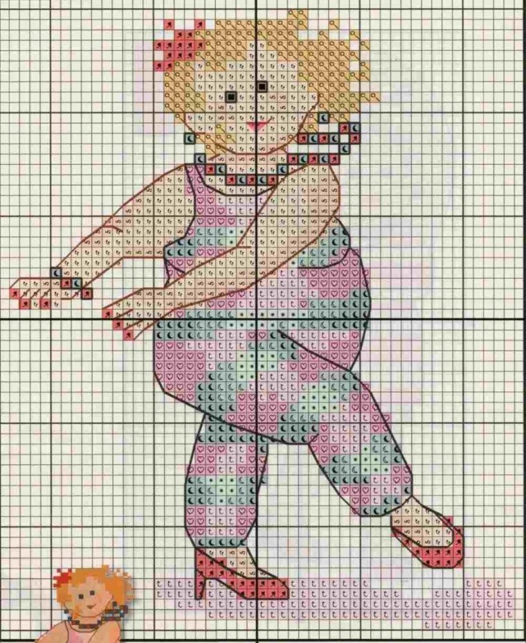 Прикольная вышивка крестиком