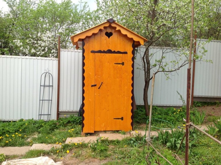 Деревенский туалет красивый