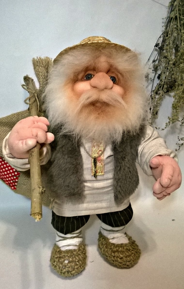 Кукла «Гном-Лесовичок», целлулоид