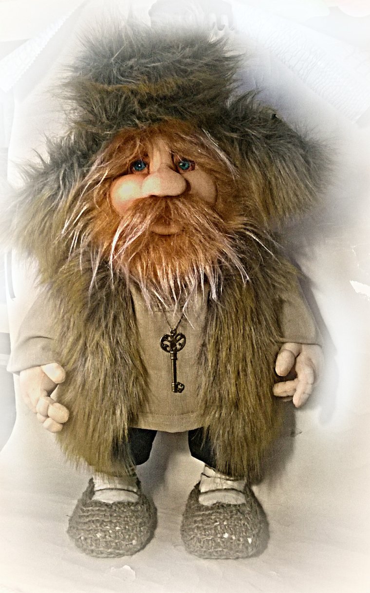Домовенок Кузя с бородой