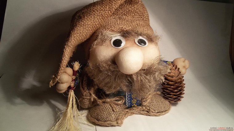 Кузя Домовенок из Мешковины