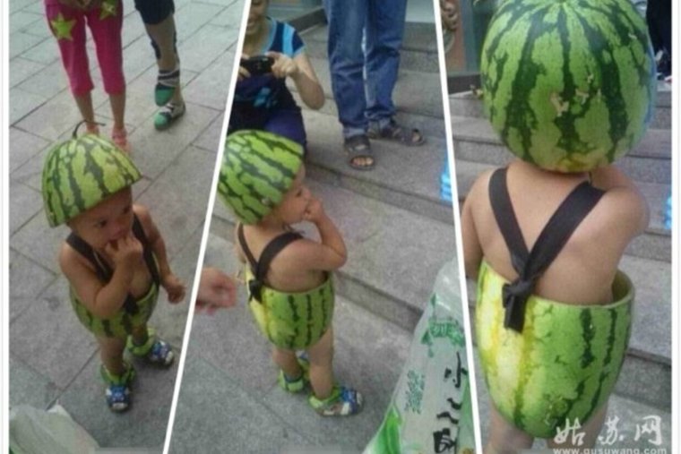 Костюм из арбузных корок