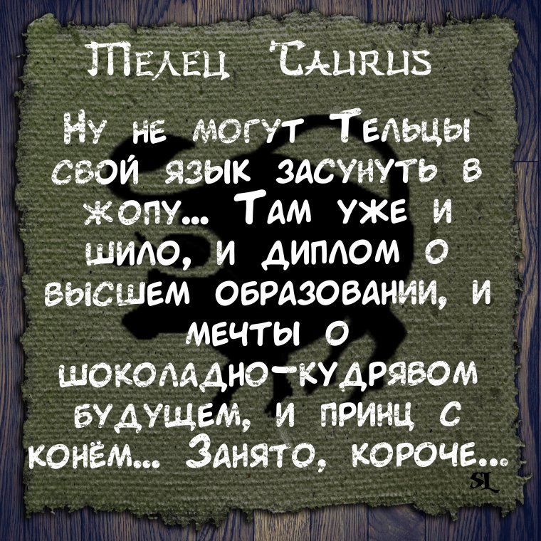 Высказывания про Тельцов