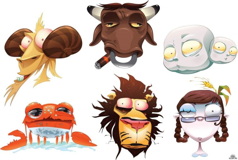 Веселые знаки зодиака