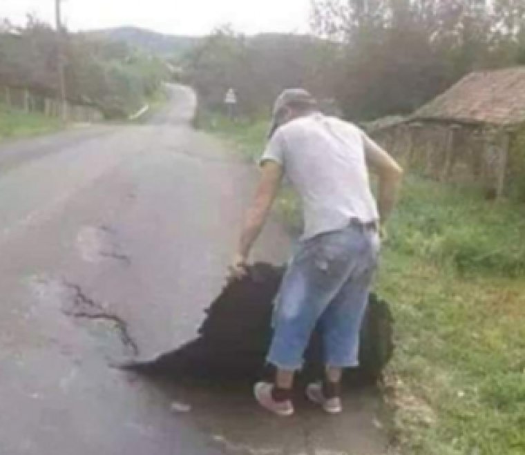 Асфальт в дождь прикол