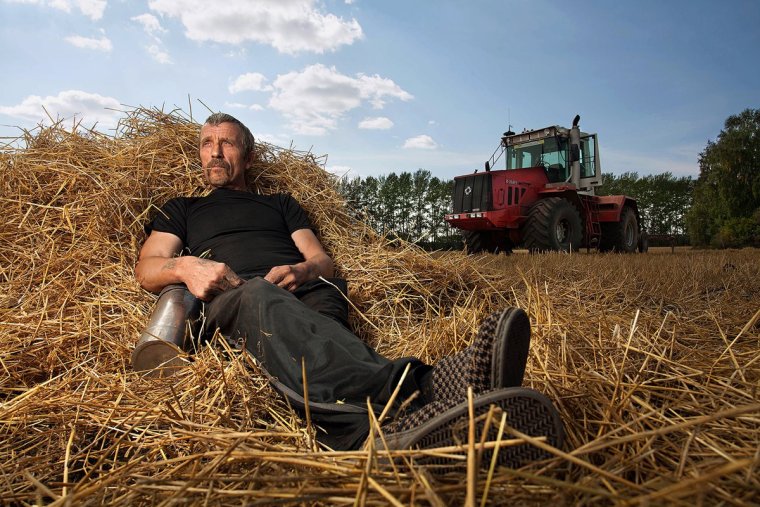 Механизаторы в колхозе