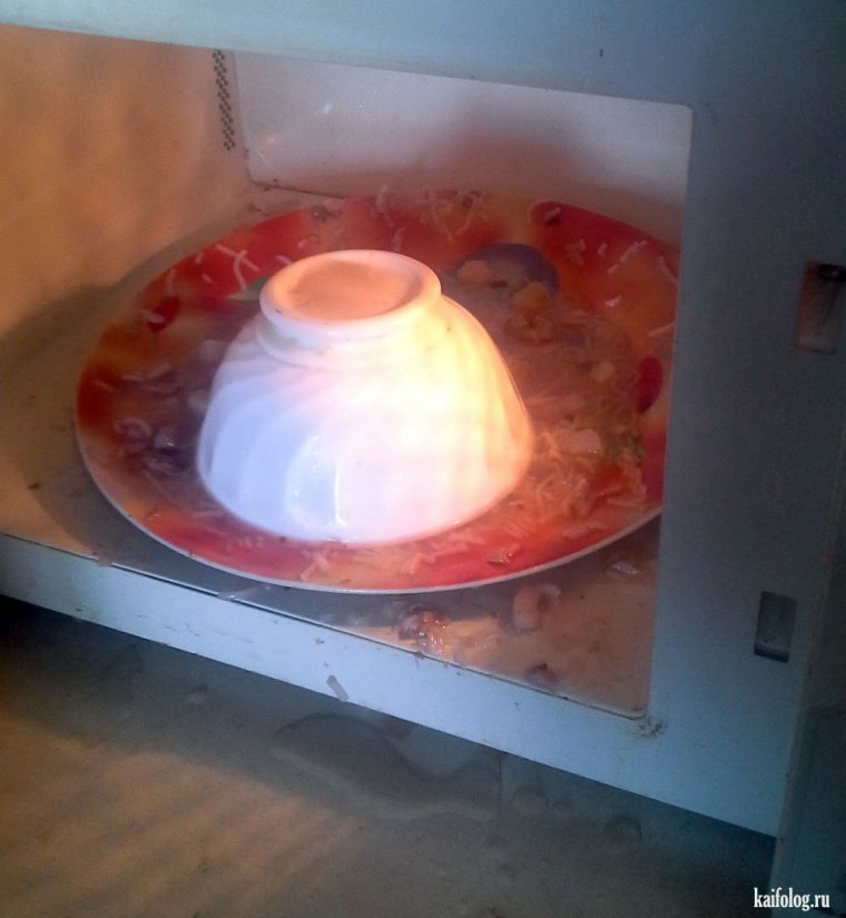 Пицца в микроволновой печи