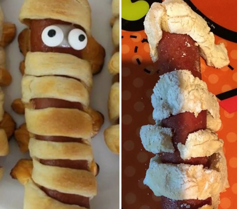 Блюдо на Хэллоуин ожидание и реальность